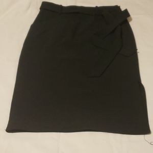 BR Bi-stretch skirt with side slit